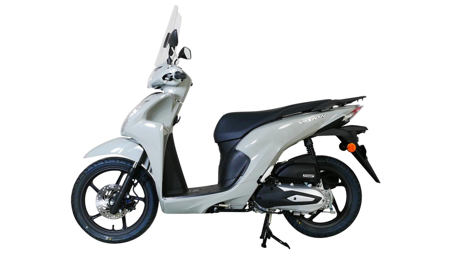 MRA Tourenscheibe "TM" klar passend für Honda VISION 110 2014-