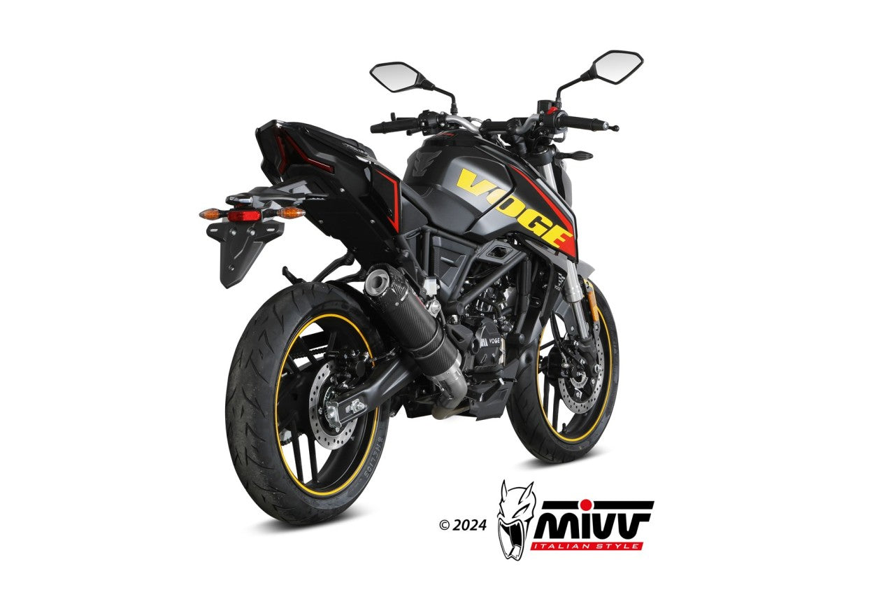 MIVV GP-C Auspuff Komplettanlage Carbon passend für VOGE BRIVIDO 125 R 2023-2024