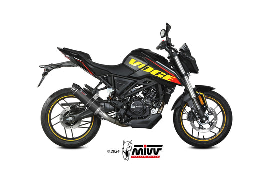 MIVV GP-C Auspuff Komplettanlage Carbon passend für VOGE BRIVIDO 125 R 2023-2024