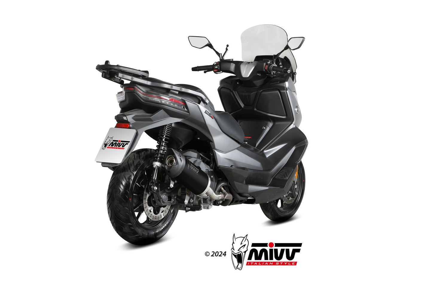 MIVV MOVER Auspuff schwarz passend für VOGE SFIDA SR4 MAX 2024