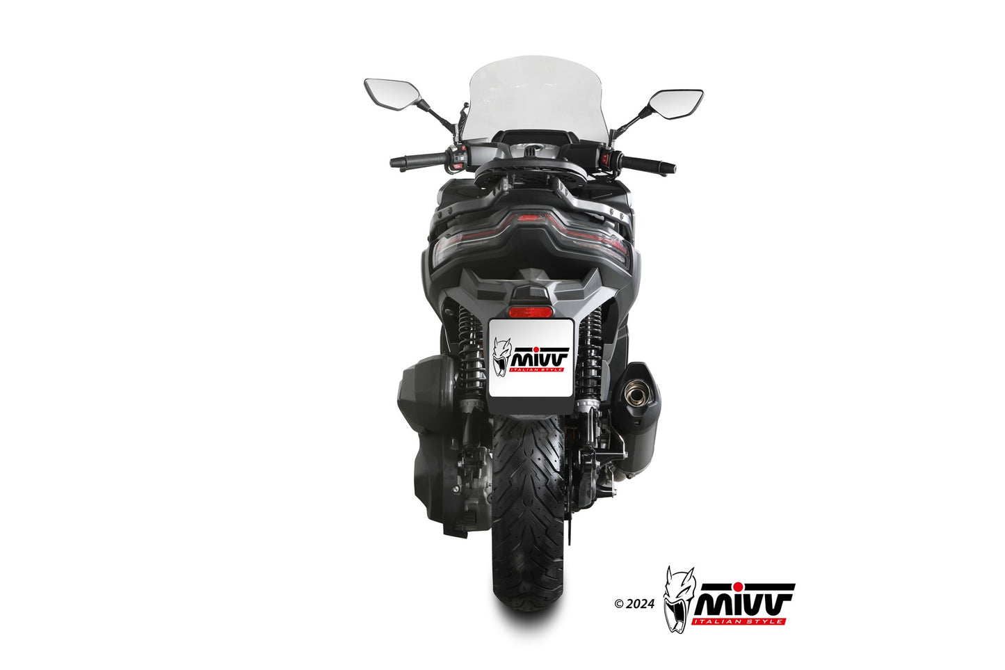 MIVV MOVER Auspuff schwarz passend für VOGE SFIDA SR4 MAX 2024