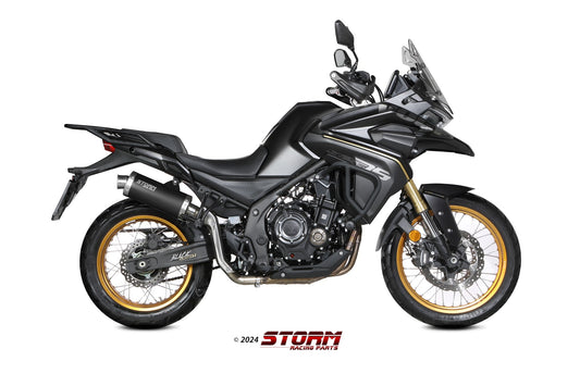STORM Oval Auspuff schwarz passend für VOGE VALICO 525 DSX 2024-2026