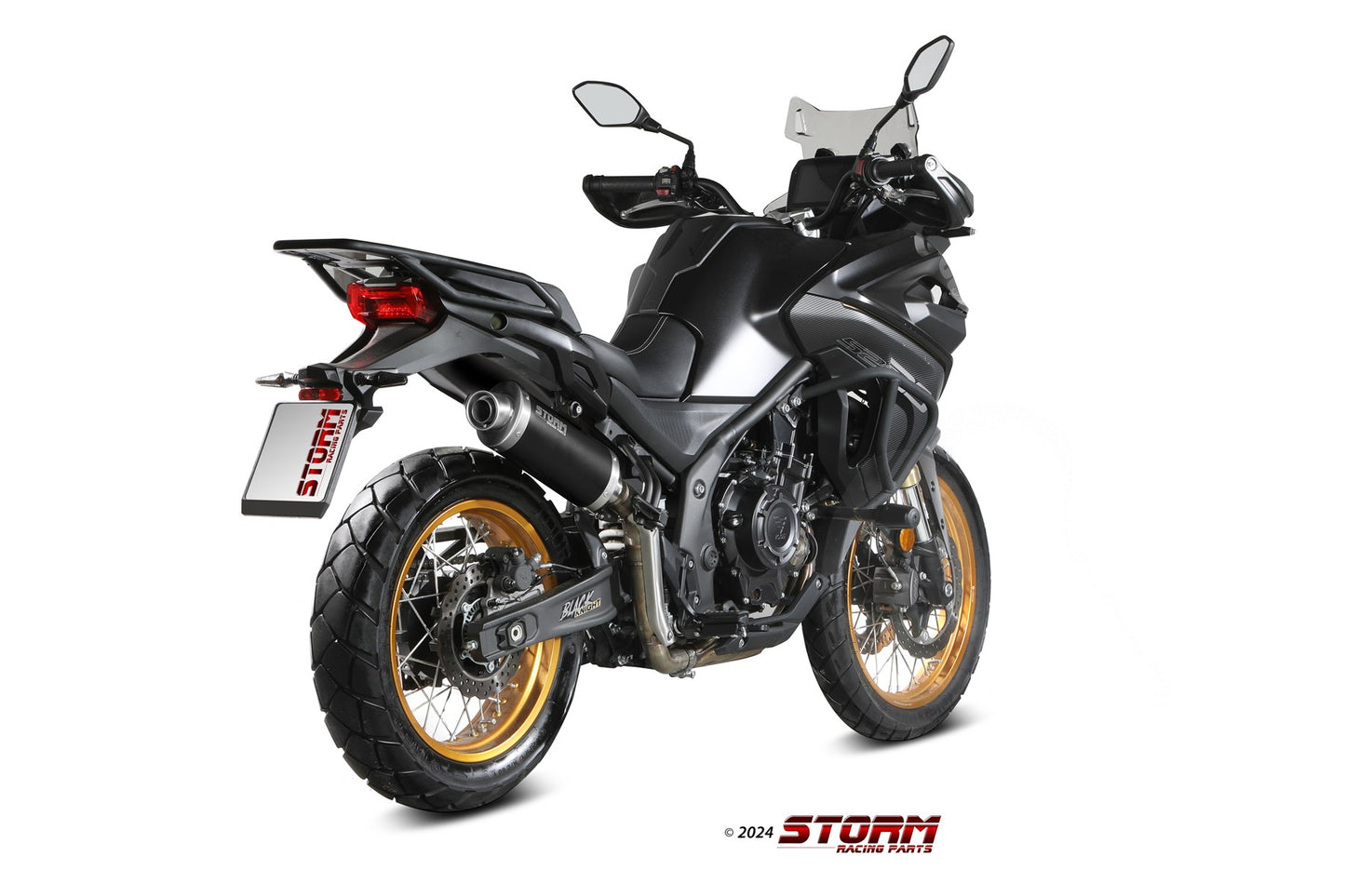 STORM Oval Auspuff schwarz passend für VOGE VALICO 900 DSX 2024-2026