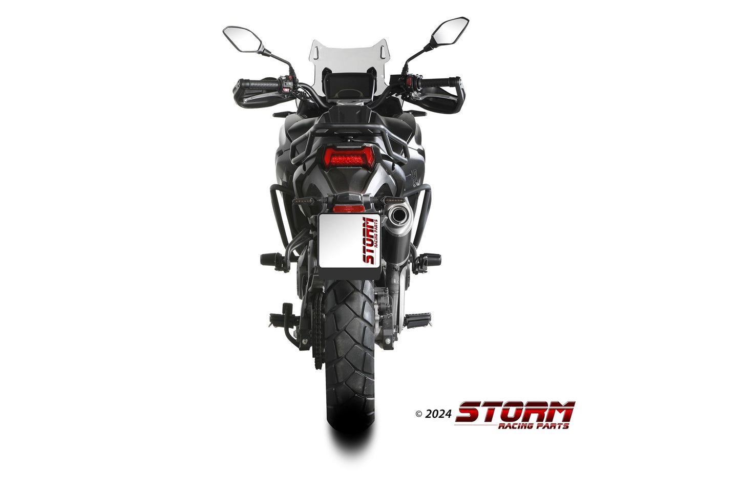 STORM Oval Auspuff schwarz passend für VOGE VALICO 900 DSX 2024-2026