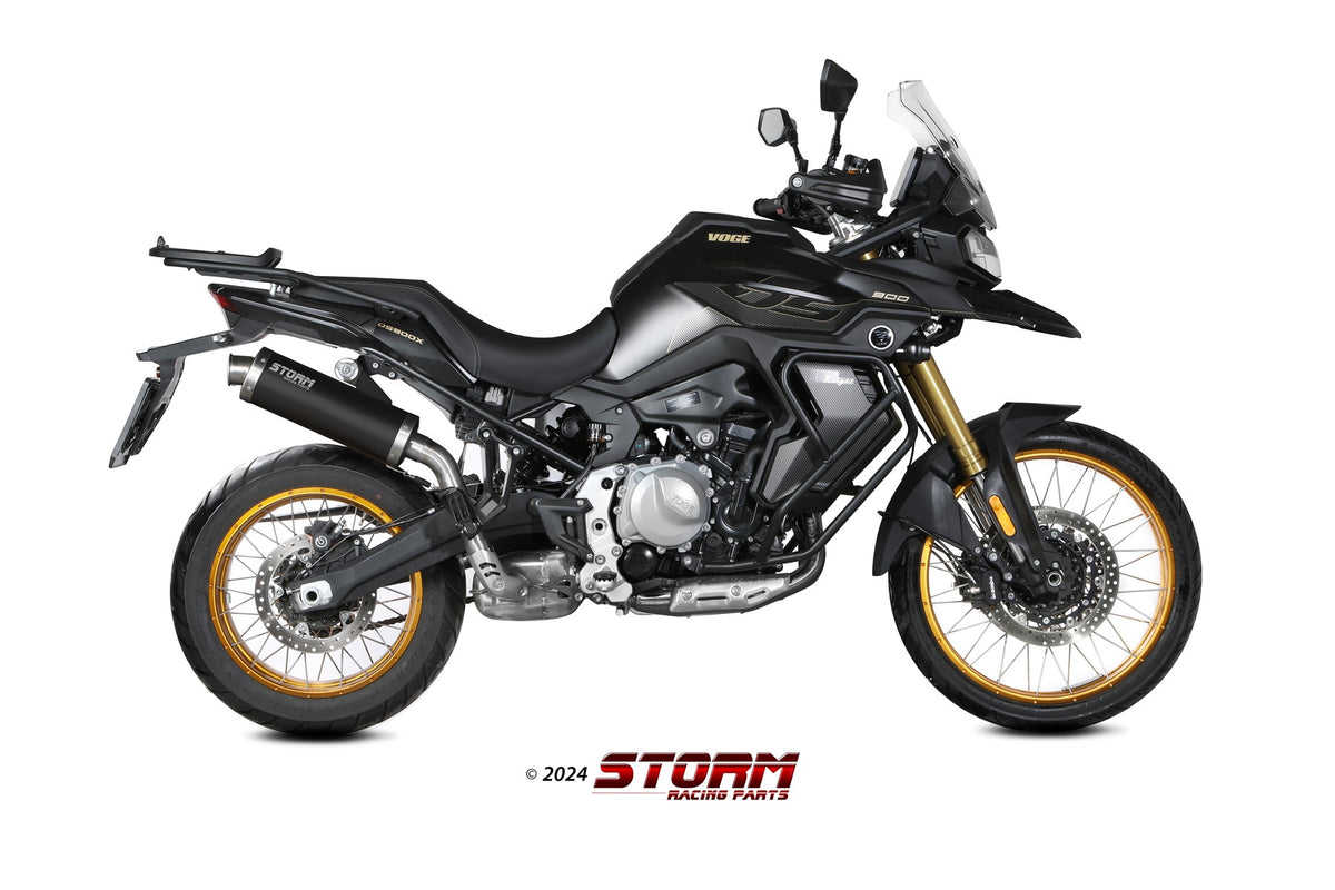 STORM Oval Auspuff schwarz passend für VOGE VALICO 900 DSX 2024-2024