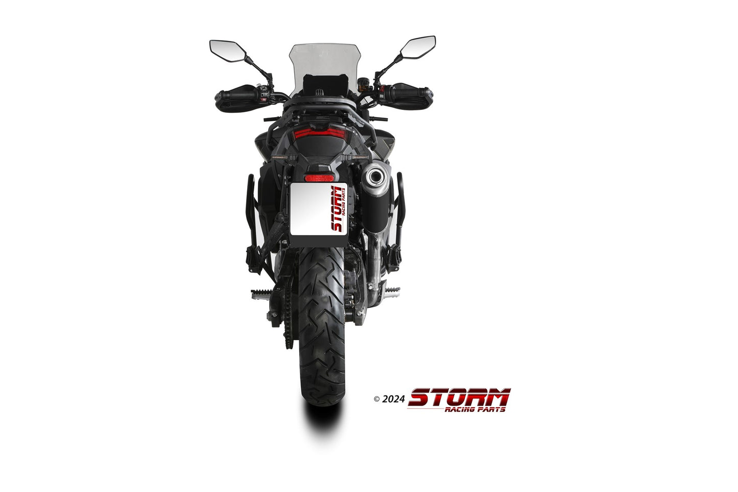 STORM Oval Auspuff schwarz passend für VOGE VALICO 900 DSX 2024-2026