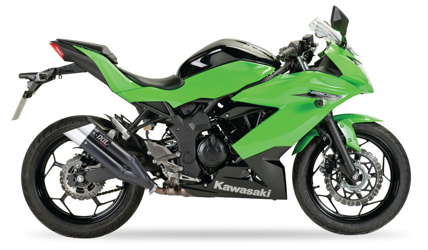 IXIL Hyperlow black XL Auspuff passend für Kawasaki Ninja 250 SL 2015-2016