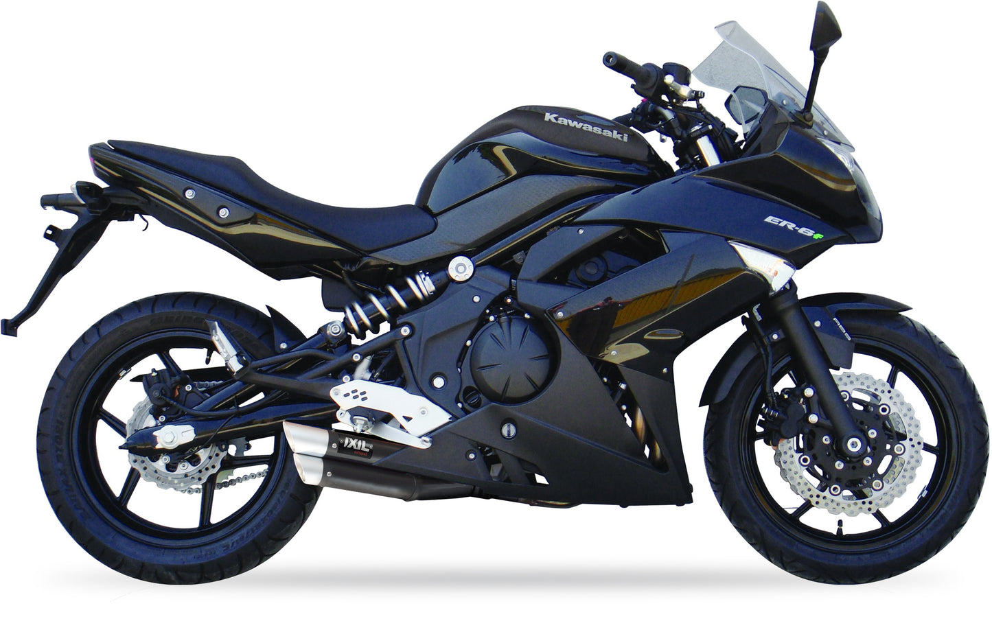 IXIL Hyperlow black XL Auspuff passend für Kawasaki ER-6 F 2006-2011