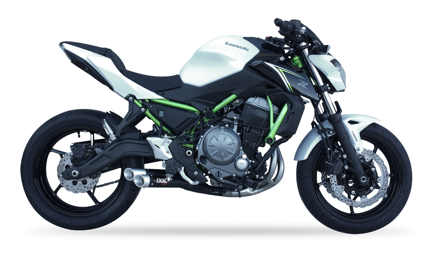 IXIL Hyperlow black XL Auspuff passend für Kawasaki Z 650 / Ninja 650 2017-2019