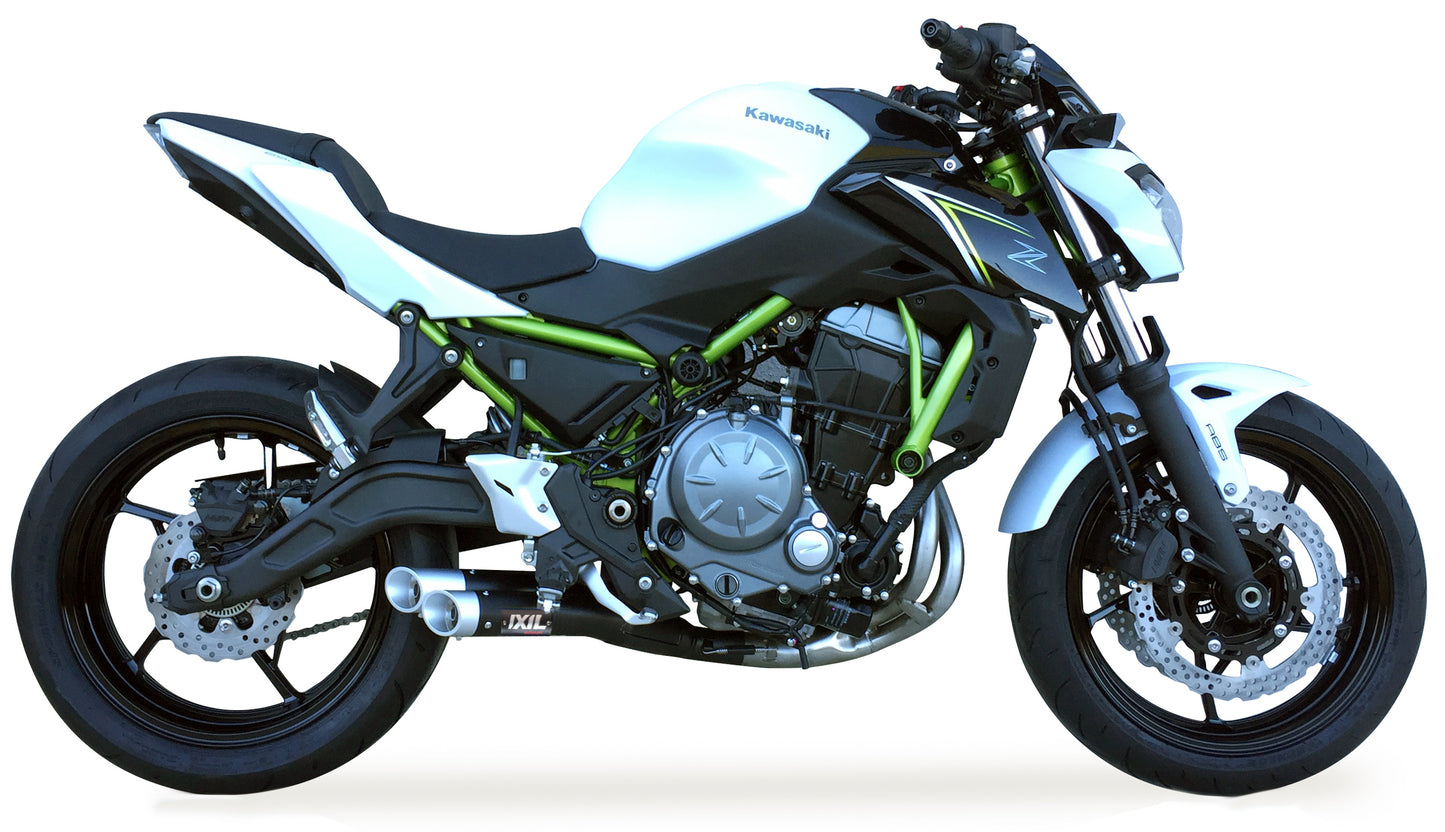 IXIL Hyperlow black XL Auspuff passend für Kawasaki Z 650 / Ninja 650 2017-2019