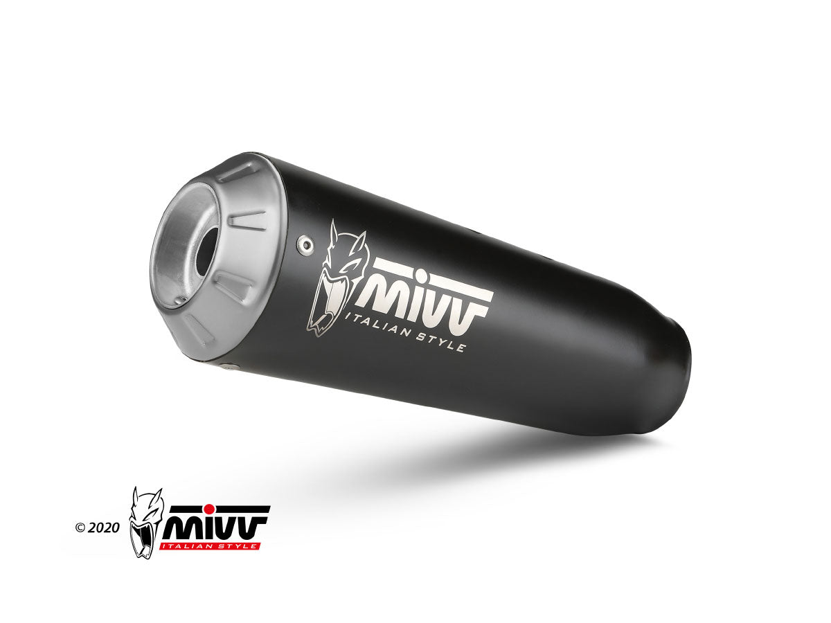 MIVV X-M1 Auspuff schwarz passend für FANTIC CABALLERO 700 2024-2026