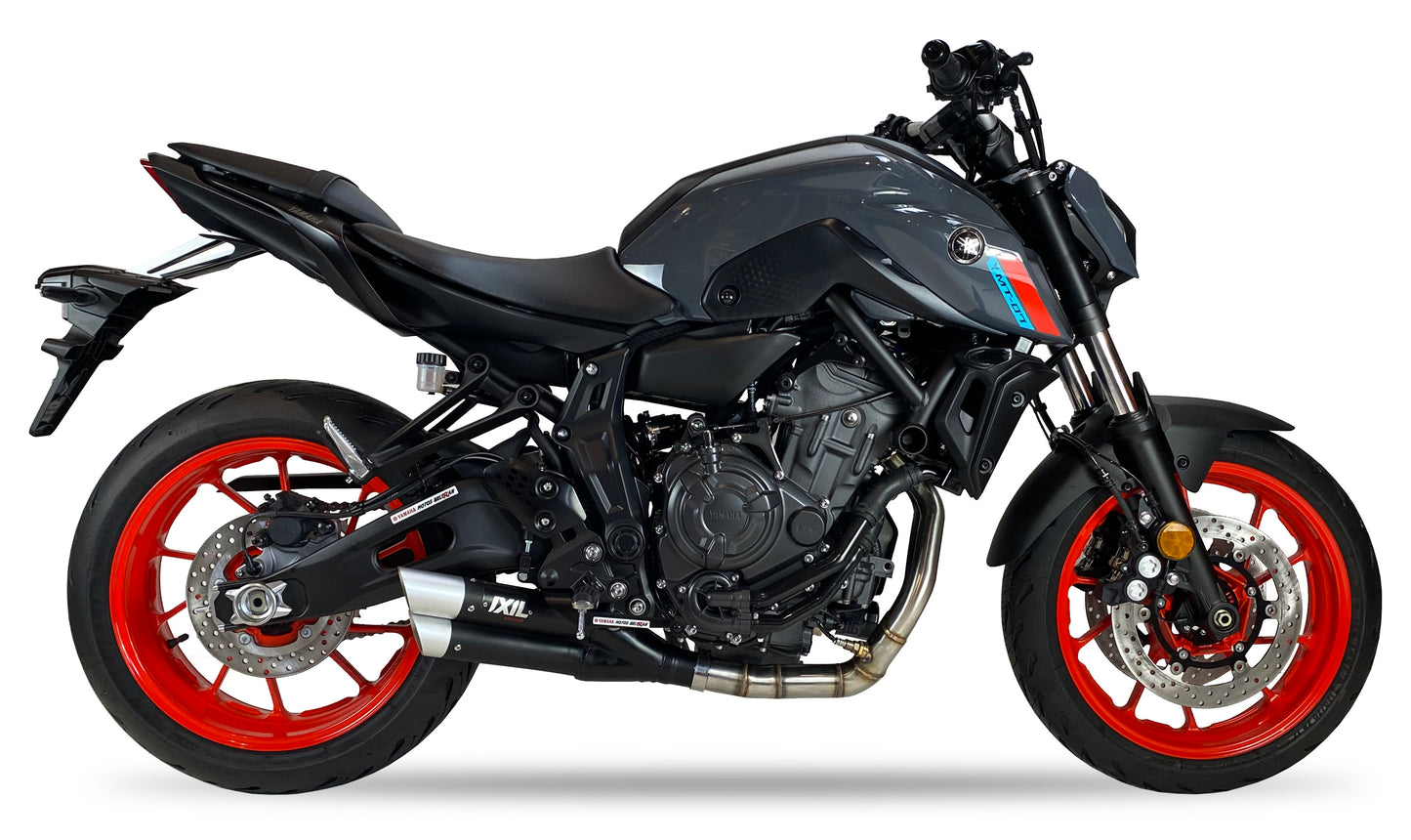 IXIL Hyperlow black XL Auspuff passend für Yamaha MT-07 2021-2024