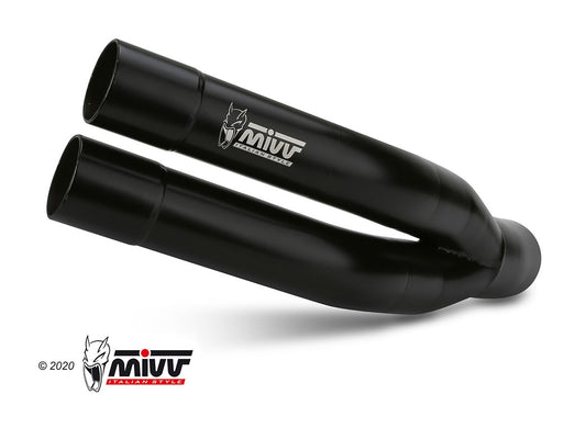 MIVV Double Gun Auspuff schwarz passend für SUZUKI GLADIUS 2009-2015