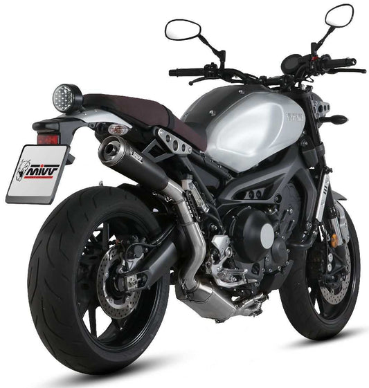 MIVV Ghibli Auspuff Komplettanlage schwarz passend für Yamaha XSR900 2016-2020