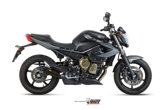 MIVV Double Gun Auspuff schwarz passend für YAMAHA XJ6 / XJ6 DIVERSION 2009-2016
