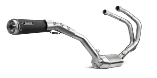 MIVV Ghibli Auspuff schwarz inkl. Krümmer passend für Yamaha XSR 700 16-20
