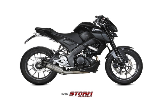 STORM GP-C Auspuff Komplettanlage Edelstahl passend für YAMAHA MT-125 2020-2024