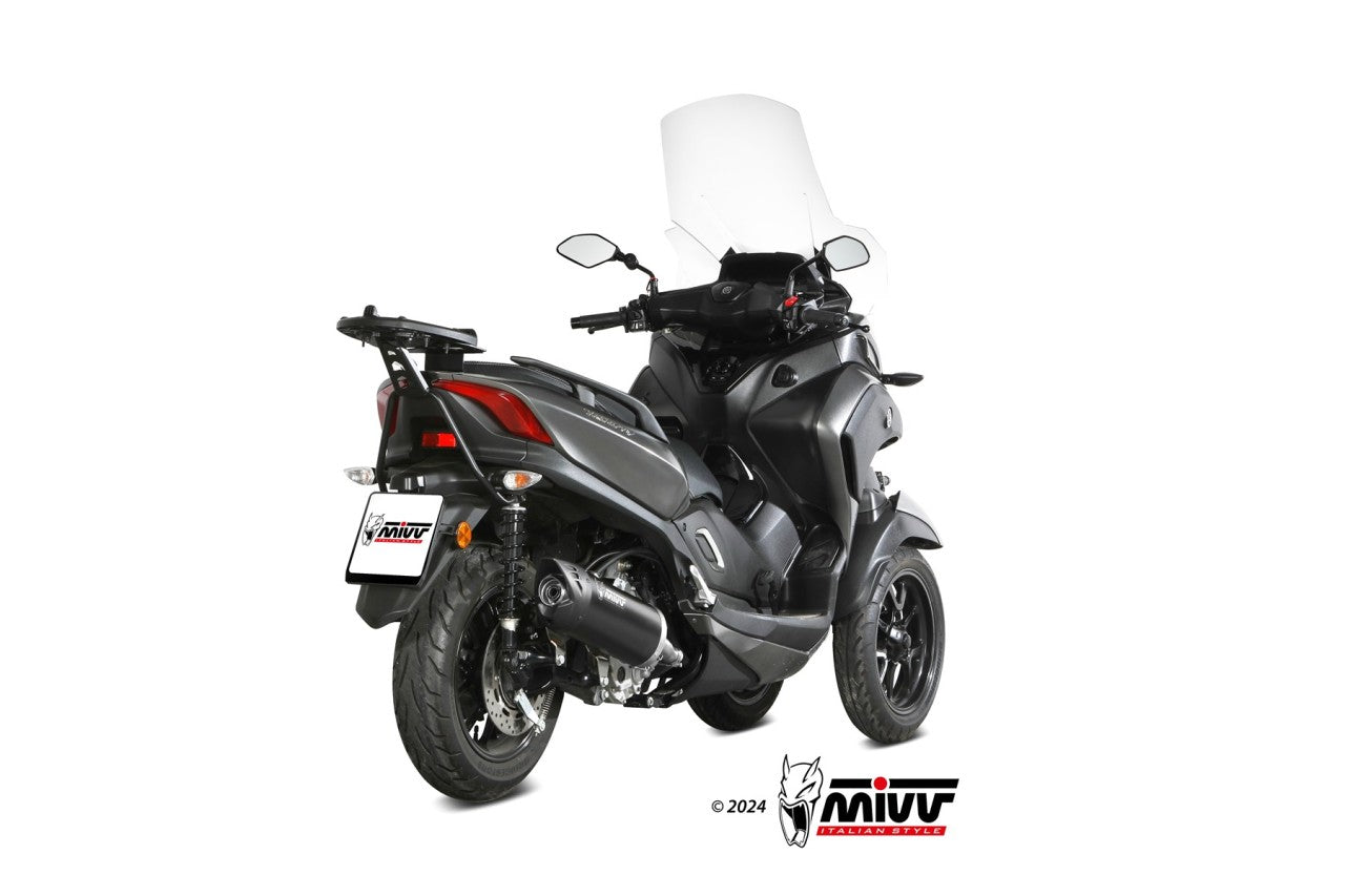 MIVV MOVER Auspuff schwarz passend für YAMAHA TRICITY 300 2021-2024