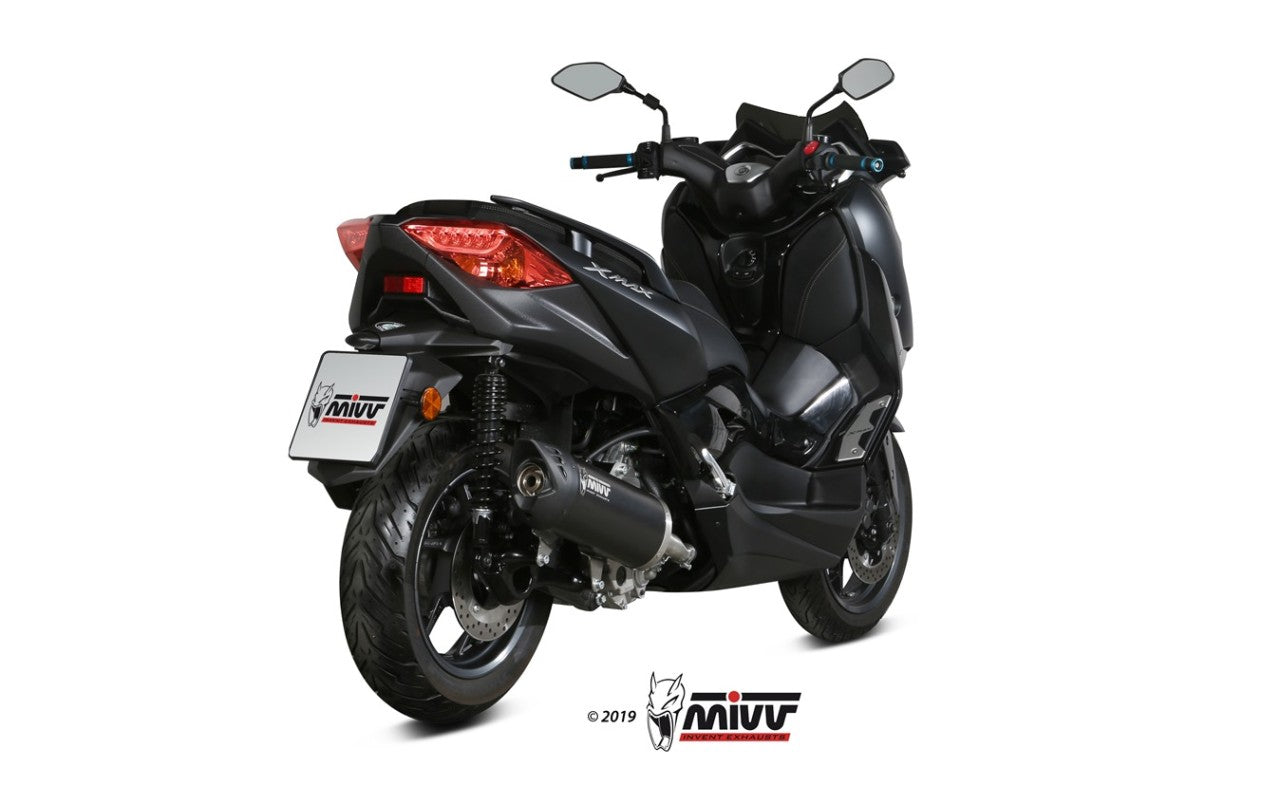 MIVV MOVER Auspuff Edesltahl schwarz passend für YAMAHA X-MAX 300 2017-2020
