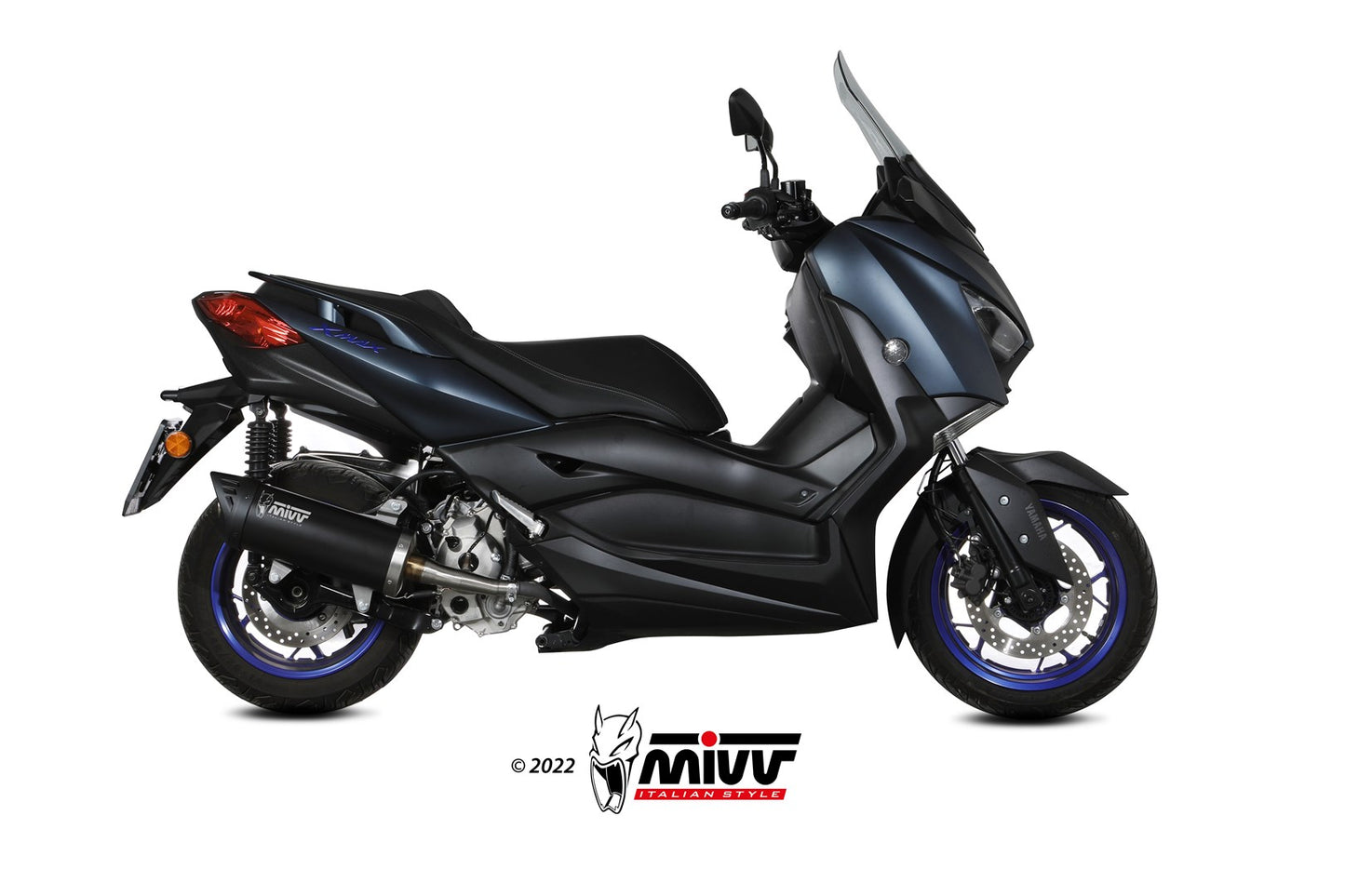 MIVV MOVER Auspuff Komplettanlage schwarz passend für YAMAHA X-MAX 300 2021-2024