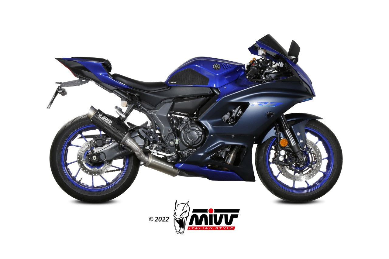 MIVV GPpro Auspuff Carbon passend für YAMAHA YZF-R7 2022-2024