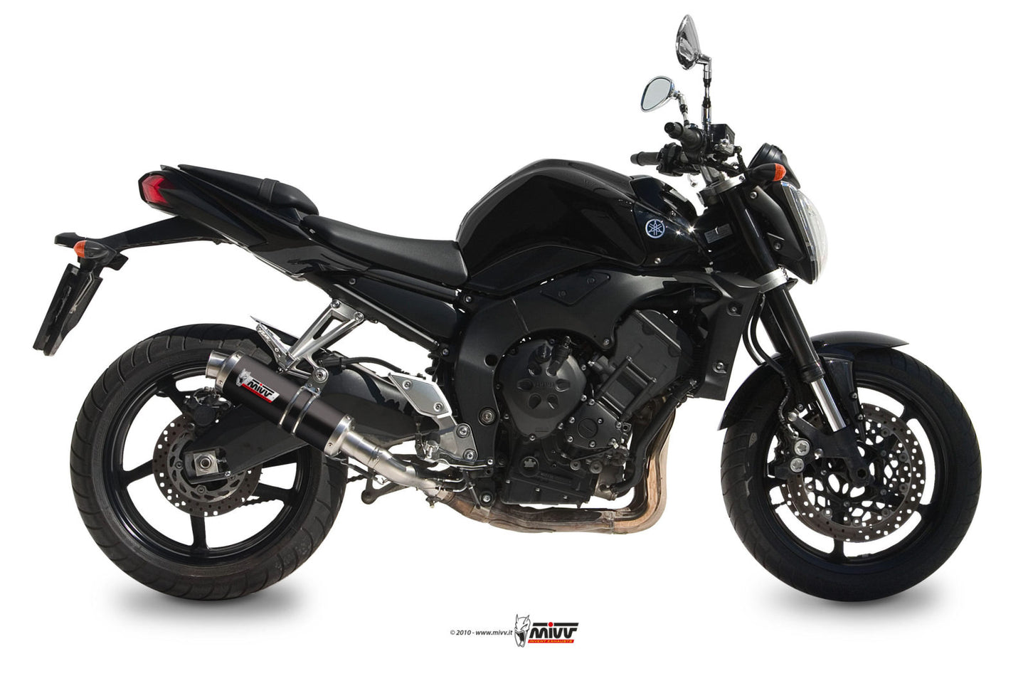 MIVV GP Auspuff Edelstahl schwarz passend für Yamaha FZ1 / FZ1 Fazer 2006-2016