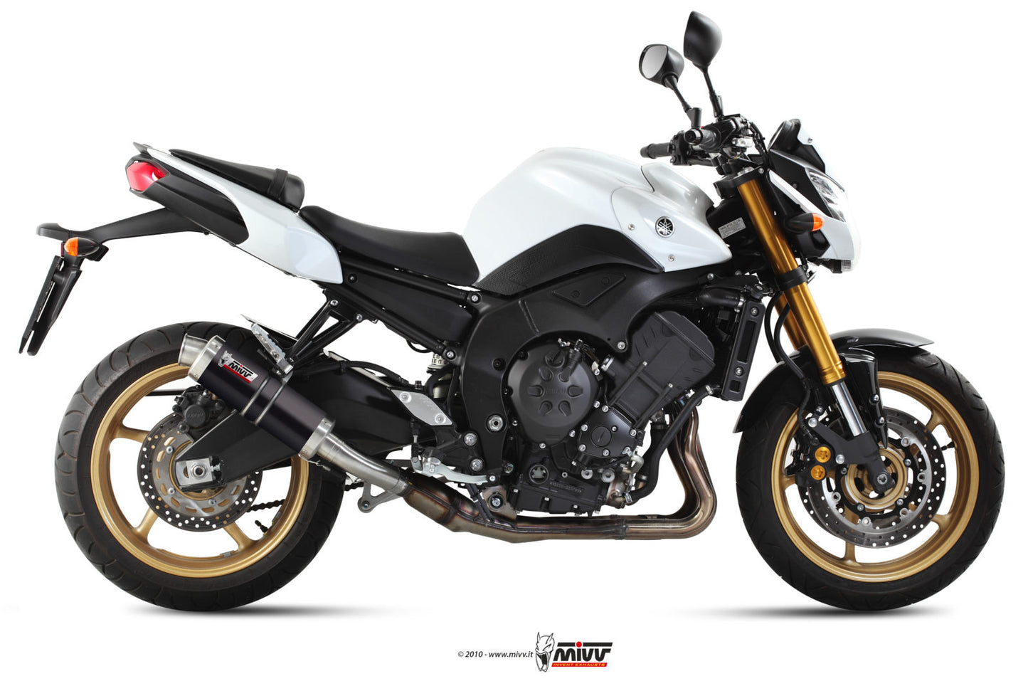 MIVV GP Auspuff schwarz passend für Yamaha FZ8 2010-2016