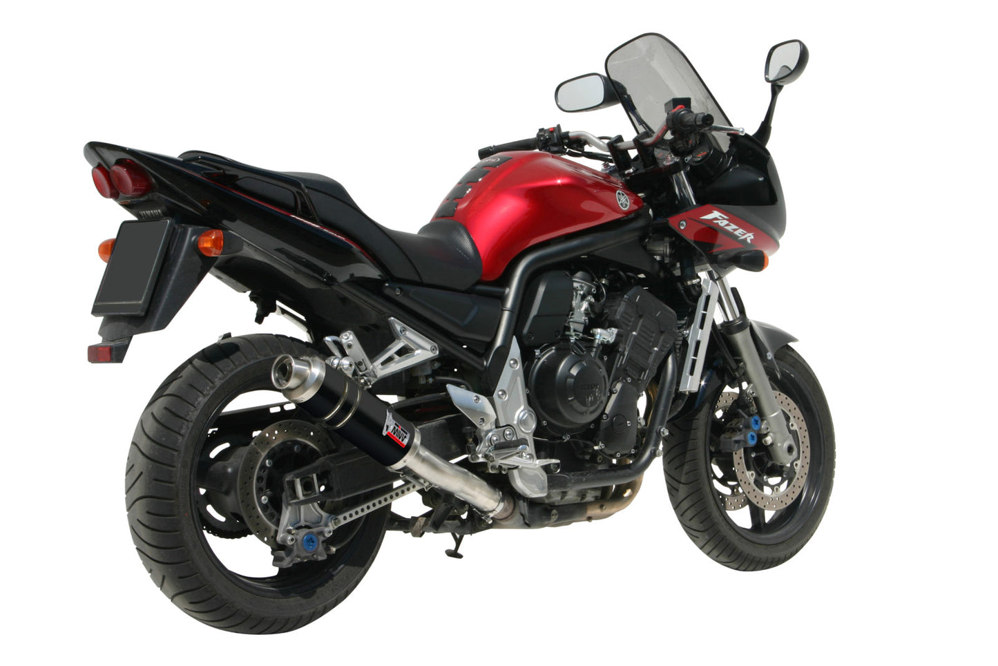 MIVV GP Auspuff schwarz passend für Yamaha FZS 1000 Fazer 2001-2005