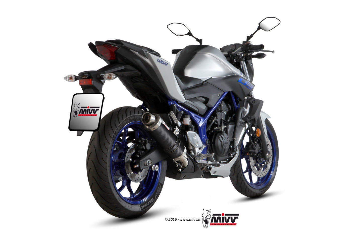 MIVV GP Auspuff Carbon passend für Yamaha MT-03 2016-2026