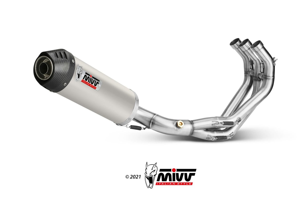 MIVV Oval Auspuff Titan passend für Yamaha TRACER 900 / GT 2015-2020
