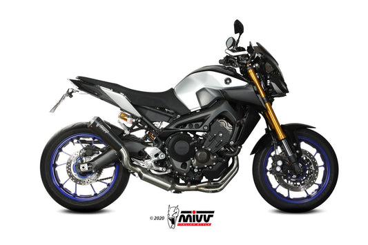 MIVV X-M1 Auspuff Komplettanlage schwarz passend für Yamaha MT-09 / SP 2013-2020