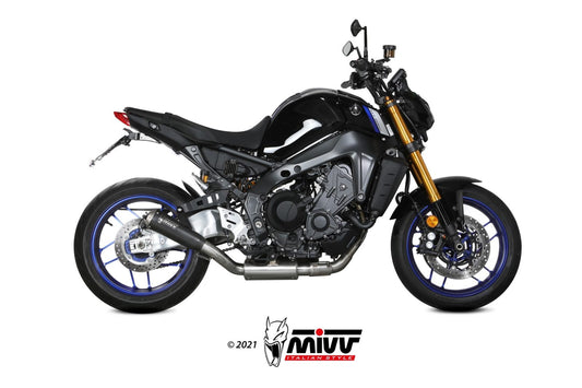 MIVV X-M1 Auspuff Komplettanlage schwarz passend für Yamaha MT-09 / SP 2021-2023