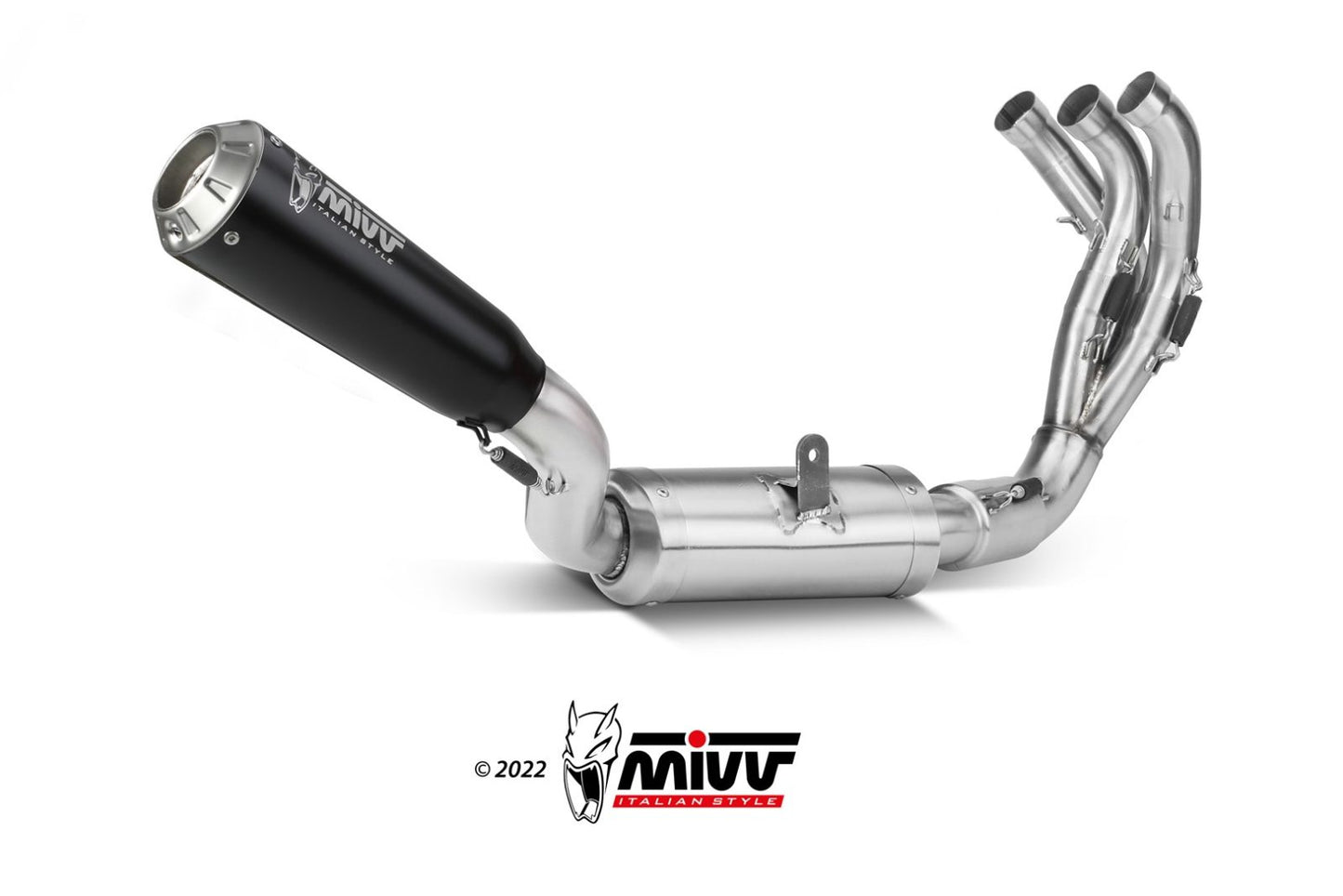 MIVV X-M1 Auspuff Komplettanlage schwarz passend für Yamaha MT-09 / SP 2021-2023