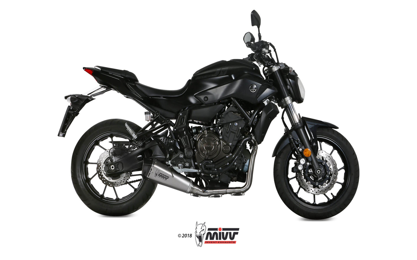 MIVV Delta Race Auspuff Edelstahl passend für YAMAHA MT-07 14-20