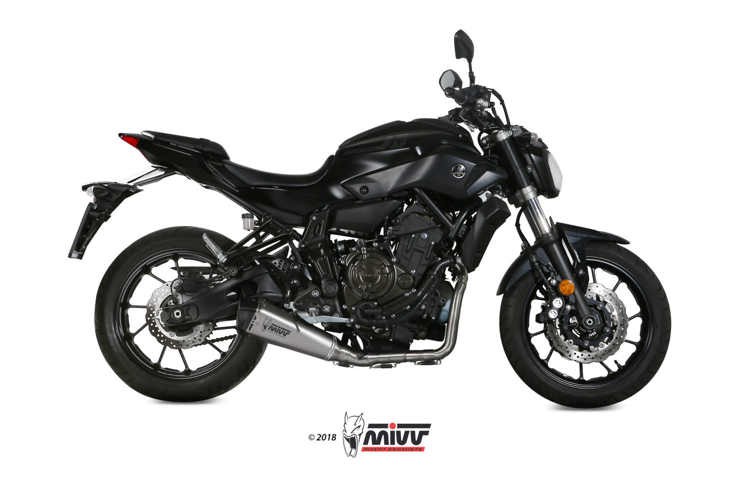 MIVV Delta Race Auspuff Edelstahl passend für YAMAHA MT-07 14-20