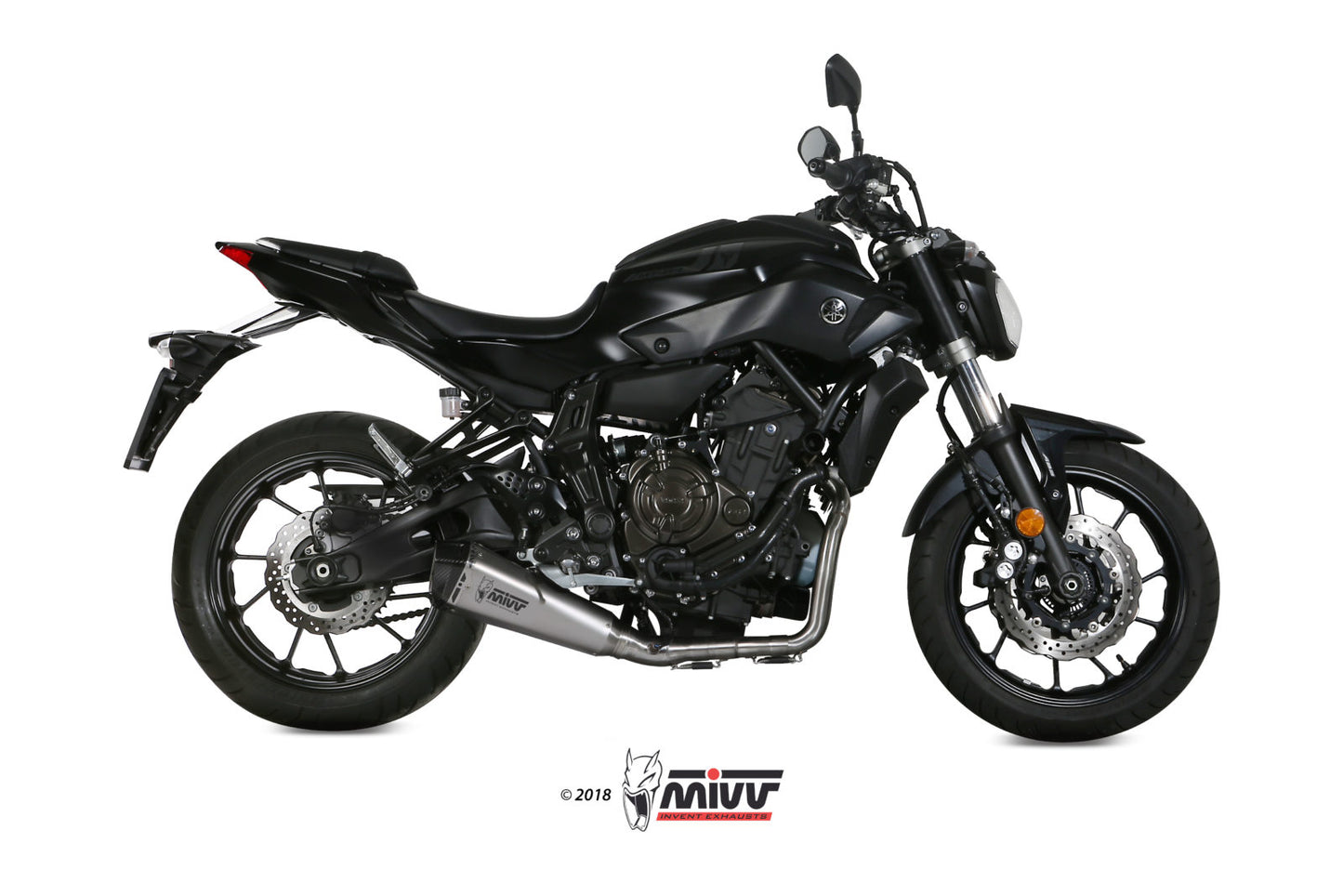 MIVV Delta Race Auspuff Edelstahl passend für YAMAHA MT-07 14-20