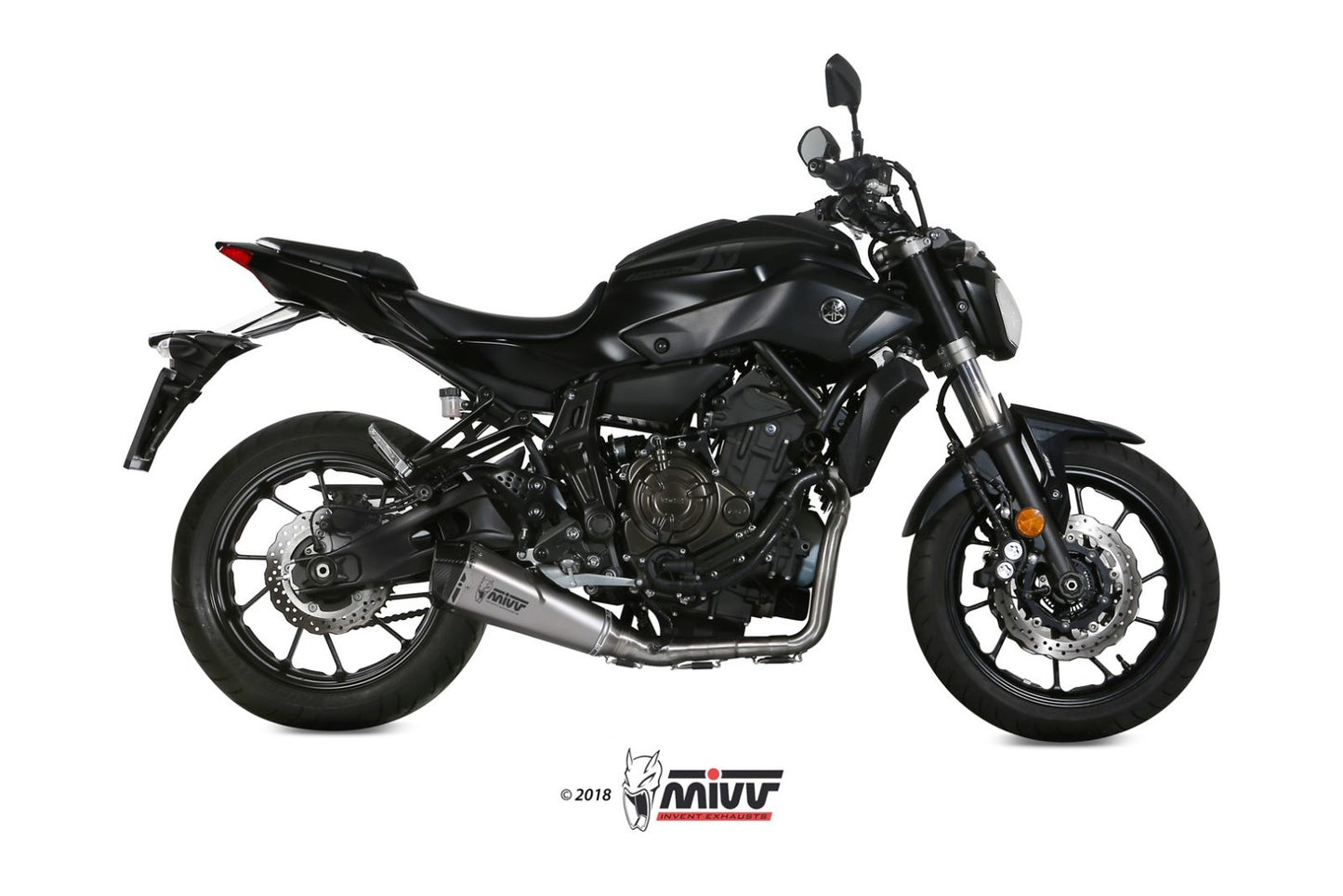 MIVV Delta Race Auspuff Edelstahl passend für YAMAHA MT-07 14-20