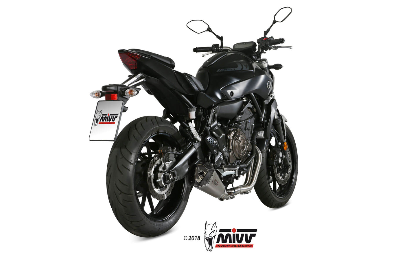 MIVV Delta Race Auspuff Edelstahl passend für YAMAHA MT-07 14-20