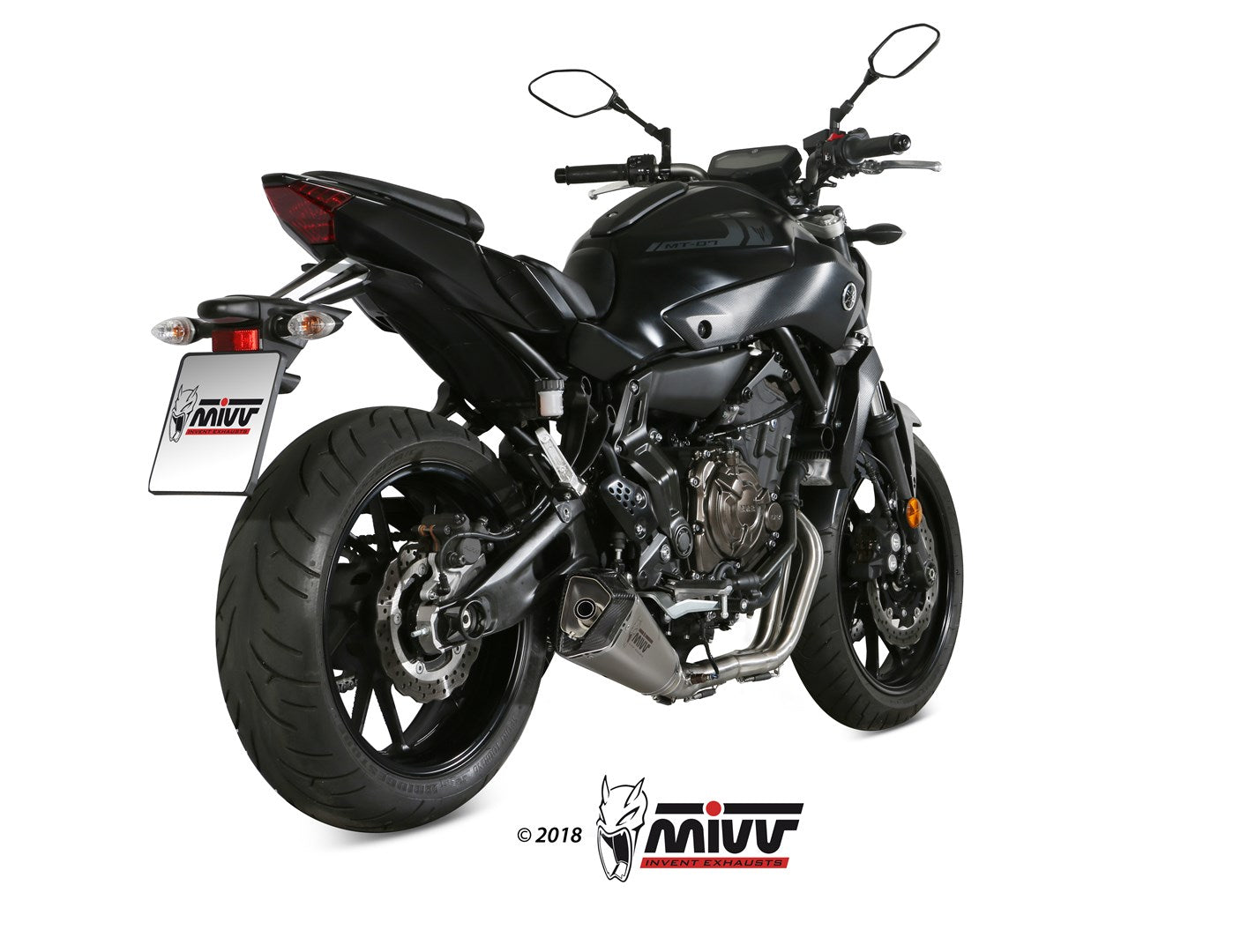 MIVV Delta Race Auspuff Edelstahl passend für YAMAHA MT-07 14-20