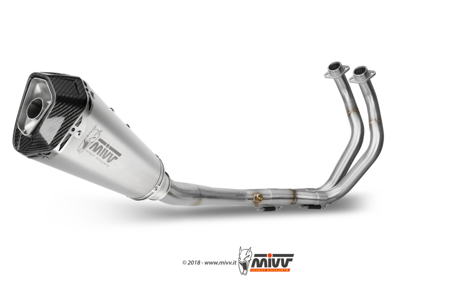 MIVV Delta Race Auspuff Edelstahl passend für YAMAHA MT-07 14-20