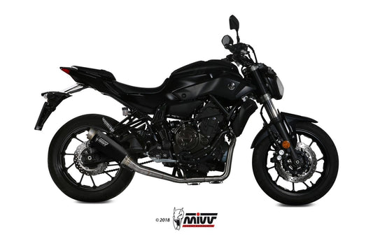 MIVV GPpro Auspuff Komplettanlage Schwarz passend für YAMAHA MT-07 2014-2020
