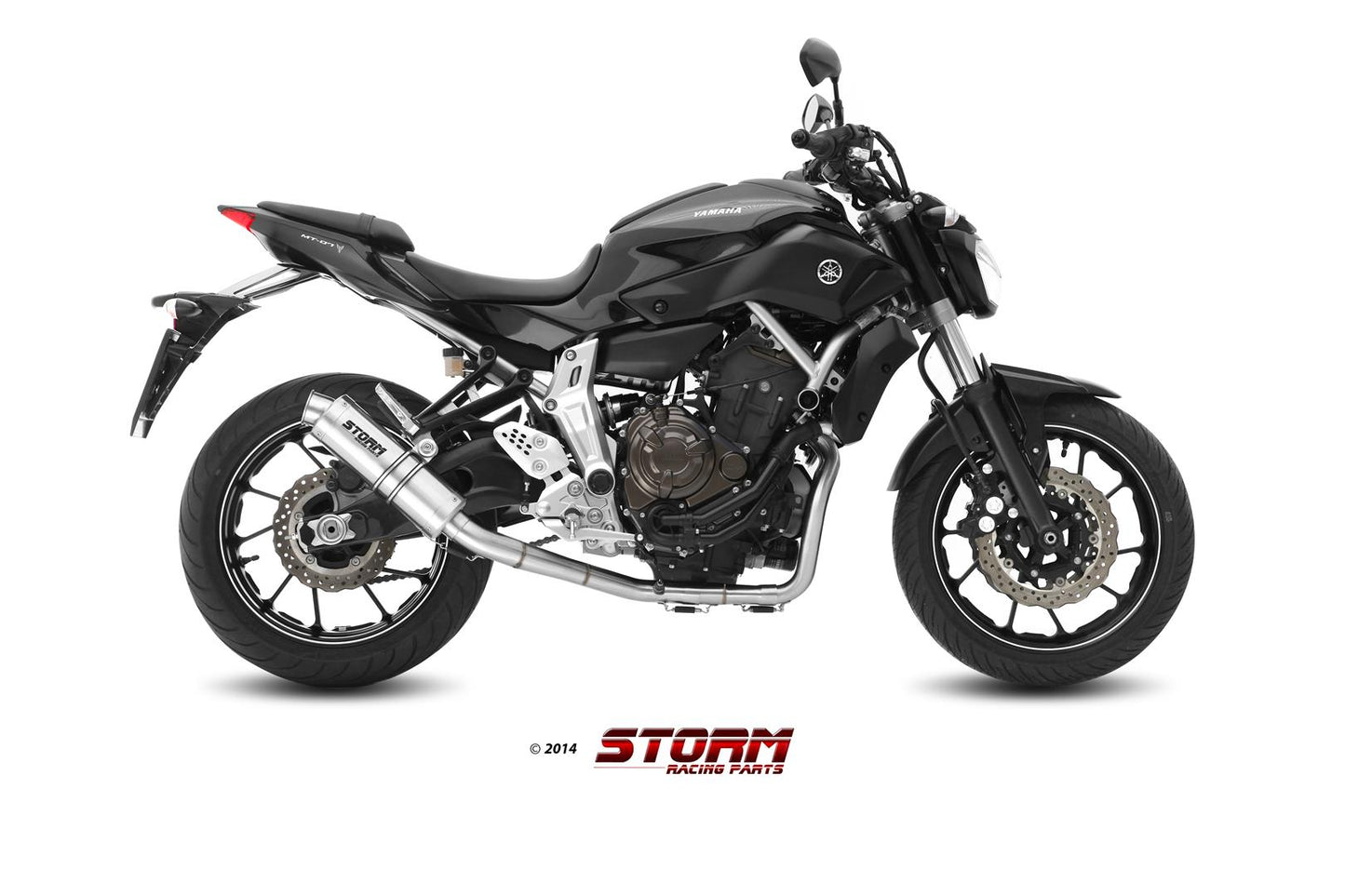STORM GP Auspuff Komplettanlage passend für YAMAHA MT-07 2014-2024