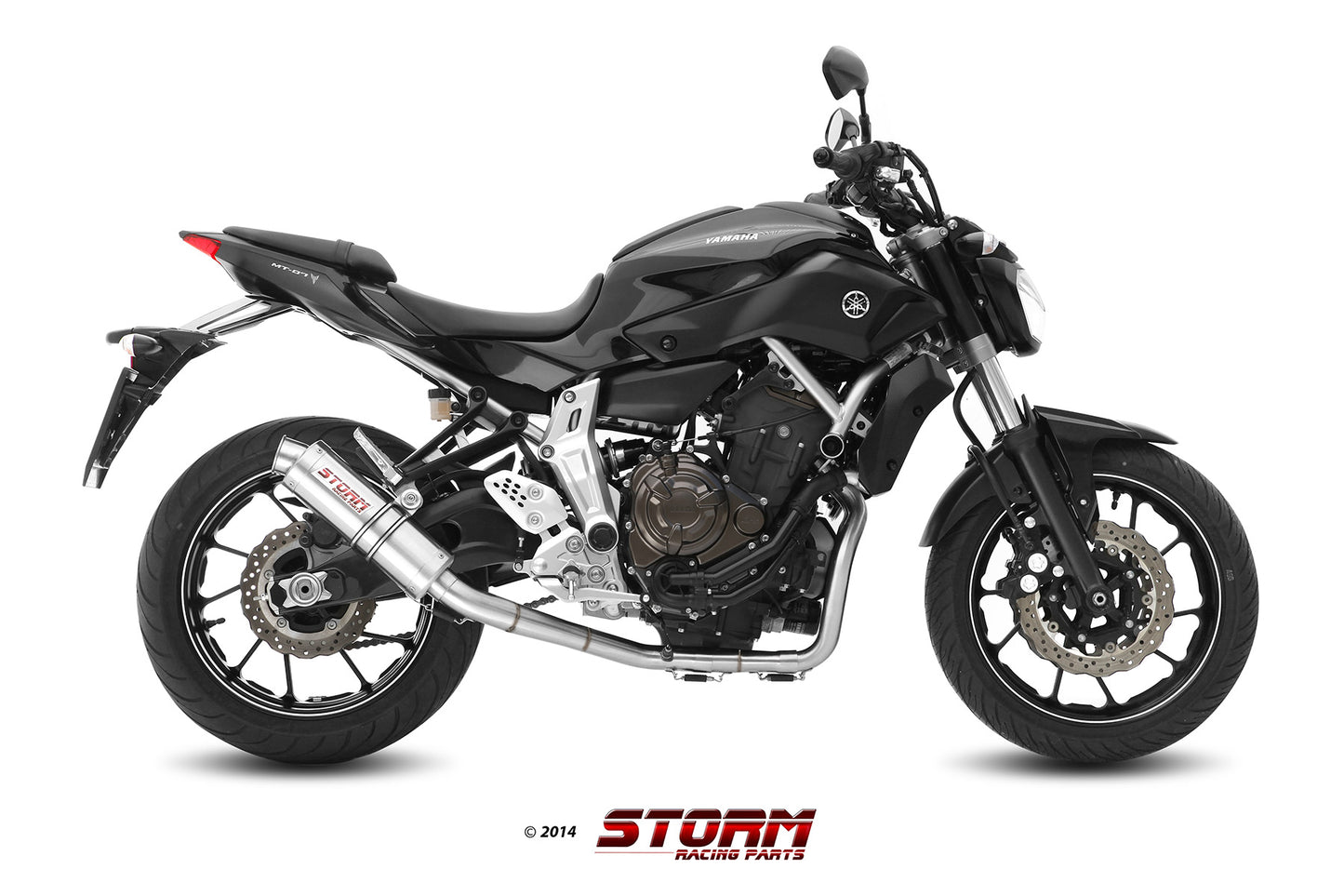 STORM GP Auspuff Komplettanlage passend für YAMAHA MT-07 2014-2024