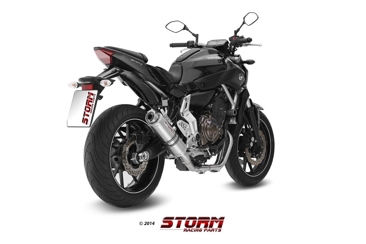 STORM GP Auspuff Komplettanlage passend für YAMAHA MT-07 2014-2024