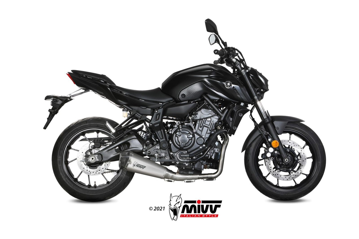 MIVV Delta Race Auspuff Komplettanlage passend für YAMAHA MT-07 2021-2024