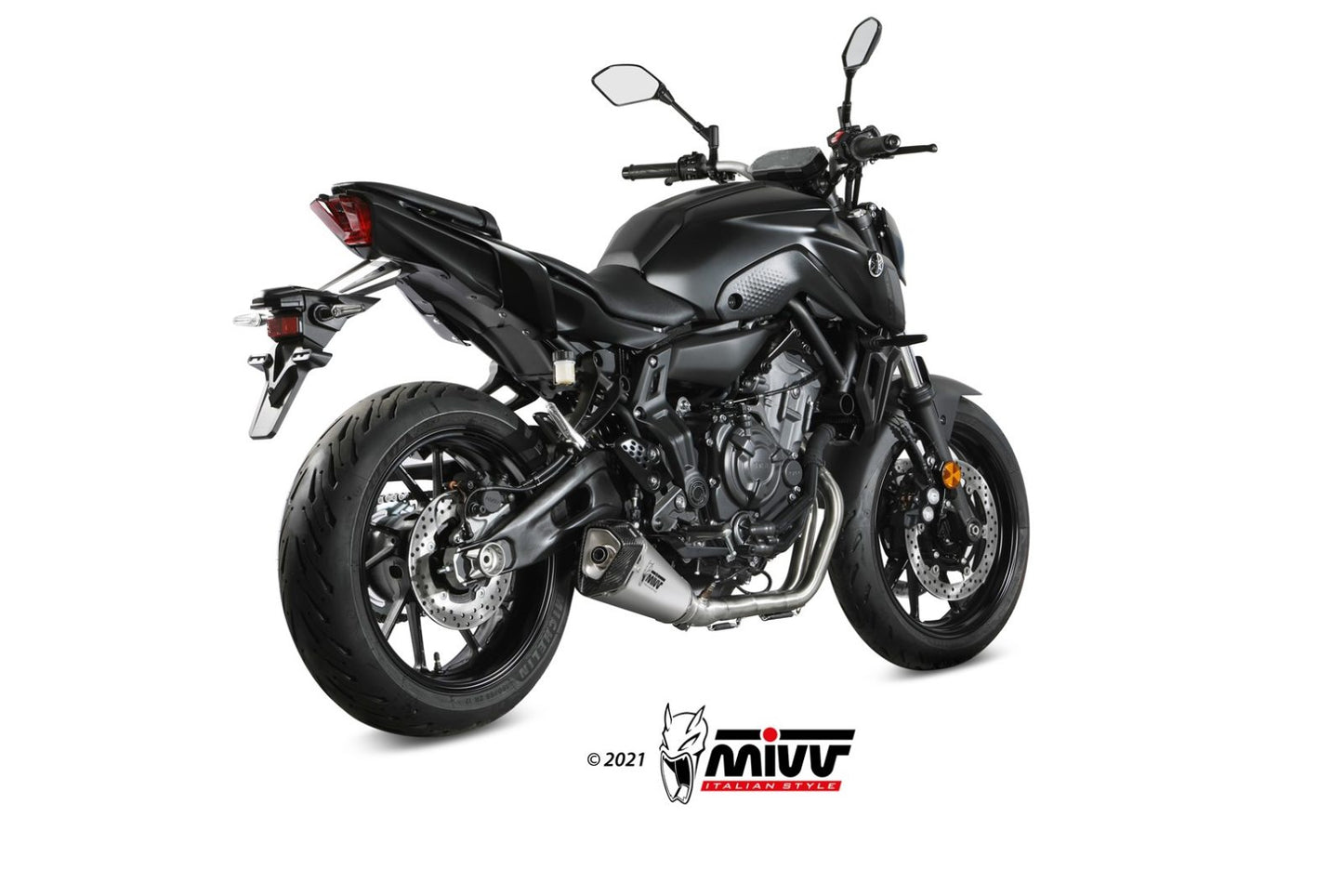 MIVV Delta Race Auspuff Komplettanlage passend für YAMAHA MT-07 2021-2024
