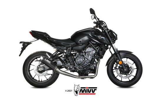 MIVV GPPro Auspuff Komplettanlage Carbon passrend für Yamaha MT-07 2021-2024