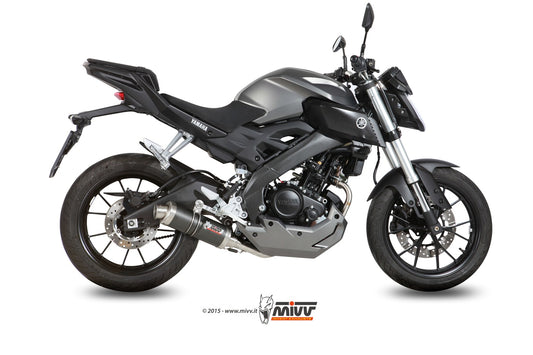 MIVV GP Auspuff Komplettanlage Carbon passend für YAMAHA MT-125 2015-2019