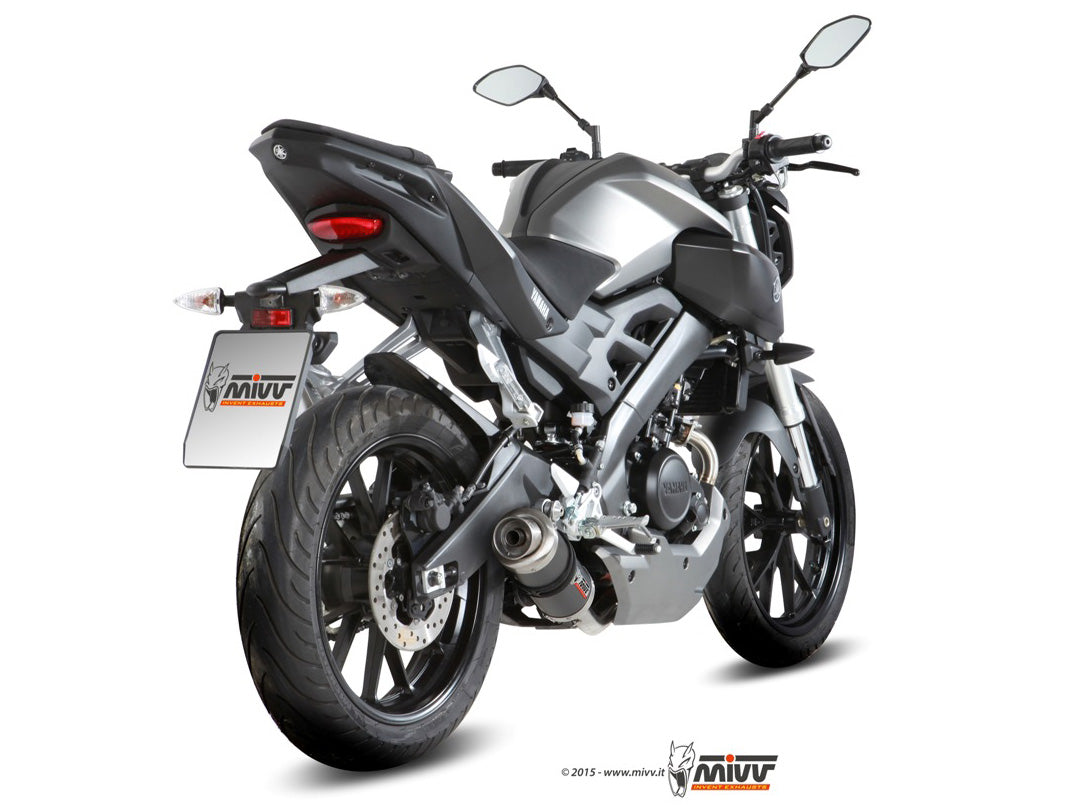 MIVV GP Auspuff Komplettanlage Carbon passend für YAMAHA MT-125 2015-2019