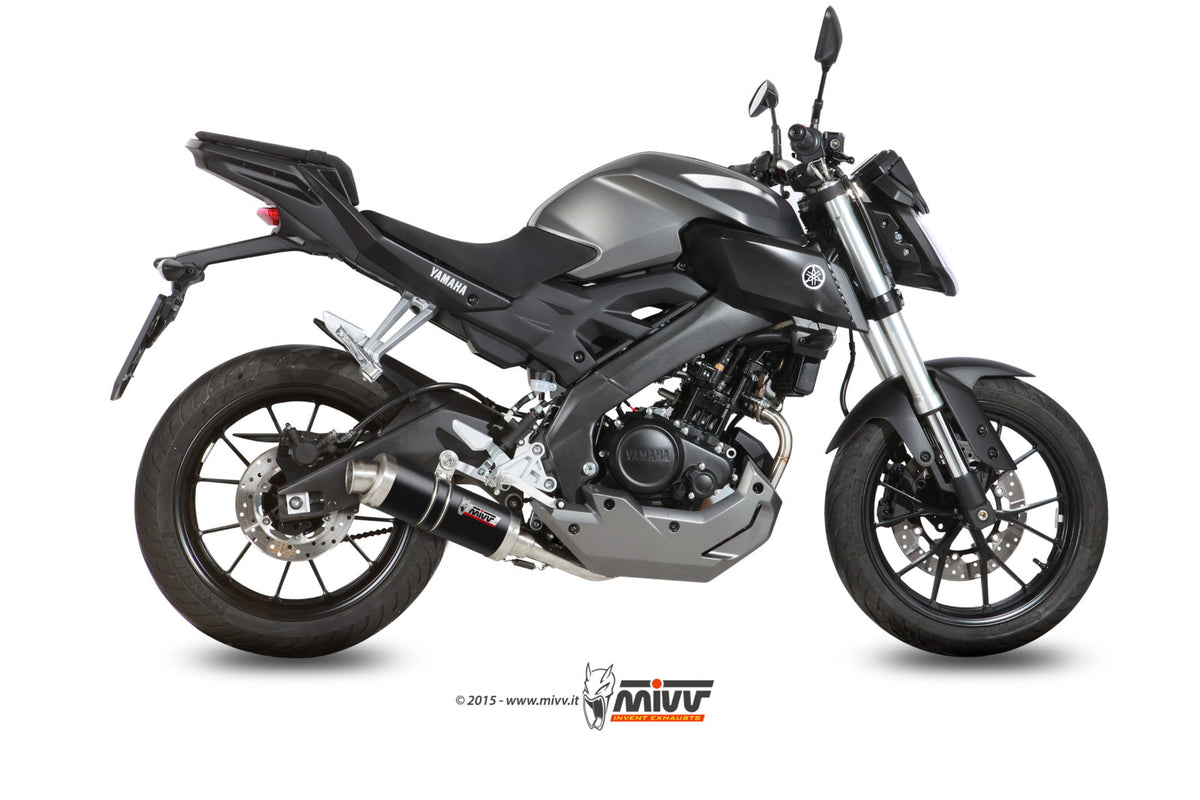 MIVV GP Auspuff schwarz passend für YAMAHA MT-125 2015-2019